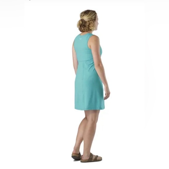 Arc’teryx Soltera Dress – Turquoise Size Small – Sleeveless V-Neck Midi Dress - Picture 2 of 12